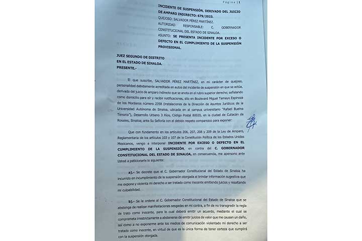 incumplió